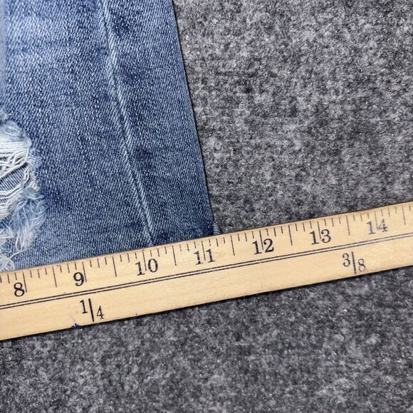 Articles of Society Shorts Womens Size 30 Blue Denim Distressed - Picture 8 of 11
